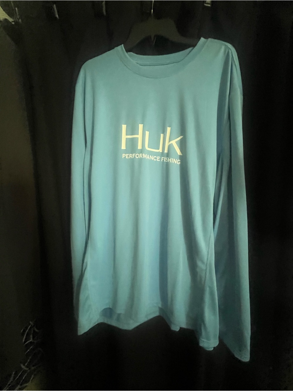 Huk Long-Sleeve Performance Shirt - blue